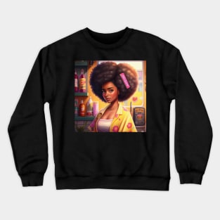 Melanin Black Woman Afro pride Crewneck Sweatshirt